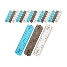 아이비스 구부러지는 자 15cm 3종, 블루, 블랙, 화이트, 6세트