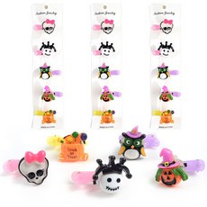 KY i&D 萬聖節閃爍 LED 髮夾 5 件套, 混色, 4套