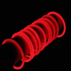 PARTYHAE 螢光手環, 100入, 紅色