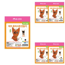 Uniart DIY192 狐狸紙時鐘製作, 混色, 5個