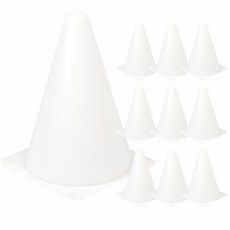 PARTYHAE 迷你色錐 10p, 白色的