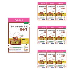 유니아트 DIY240 종이 방문걸이 만들기 곰돌이, 혼합색상, 10개