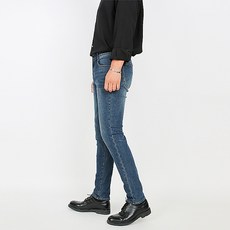 MEOSIDDA 男款內鬆緊帶合身牛仔褲