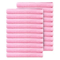 SHIRAZ 專業用美髮毛巾 90g, 粉色的, 20個