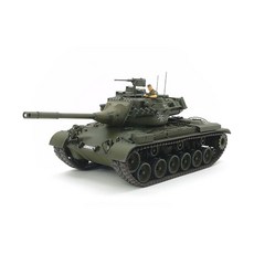 TAMIYA 田宮 1/35 WG M47 Patton 戰車 組裝模型 37028, 混合顏色, 1個