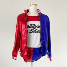 Fillberry 萬聖節丑角服裝外套 + T恤 + 三角褲 + 手套 + 項圈