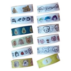 You&Me角色紙膠帶 1.5cm*5m 12種組, B型, 1套