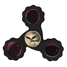 VISANG 緊急搞怪手部指尖陀螺高端中心圓隨機出貨, 黑色上衣