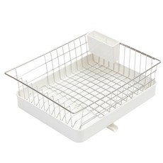 Dadaliving 立式單層餐具瀝水架, 白色