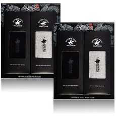 BEVERLY HILLS POLO CLUB 男款Logo印花竹炭中筒襪禮盒 3雙