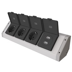 BIS 外露式魔術角落USB插座 BIB203, 1個