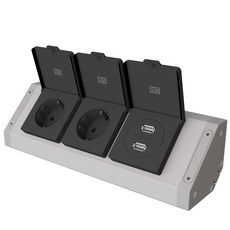 BIS 外露式魔術角落USB插座 BIB202, 1個