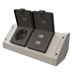 BIS 外露魔術角插座 USB BIB201, 1個