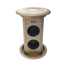 BIS 電動一觸式有線充電插座香檳金100U, 1個