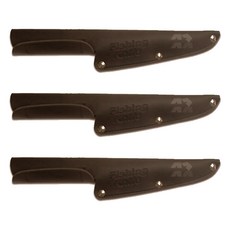 FishingKinife 人造皮革矛型刀鞘 3入, 棕色, 3個