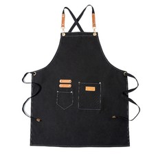 LaByeol NUNUK 工作圍裙, 1個, 黑色