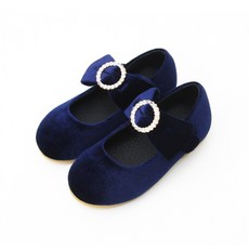 Bimbo Bimba 女童寶石蝴蝶結裝飾平底鞋