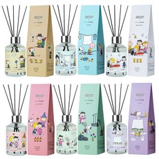 PEANUTS 擴香器 200ml x 6 種, 黑櫻桃，洗衣粉，嬰兒爽身粉，Raffy，皇家白，綠茶