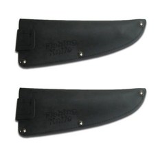 FishingKinife 人造皮革出刃刀鞘 大, 黑色, 2個