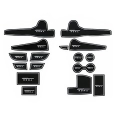 벤딕트 현대 자동차 논슬립 안티 노이즈 패드, 코나, 1개