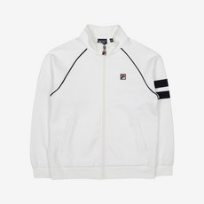 휠라키즈 아동용 화이트 라인 집업 FT FK2FTC3301X