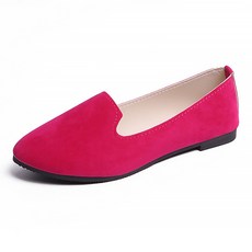 마켓에이 컬러 스웨이드 슬립온 플랫슈즈