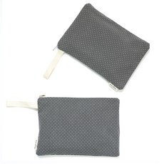 세맘스 유아 기저귀 파우치 가로형 + 세로형, 리즈 몰리그레이도트