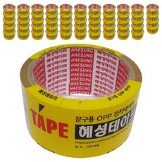 HAESUNG Tape OPP 透明膠帶 50mm x 25m, 單色, 50個