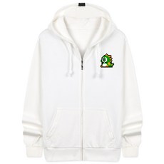 NESPA 大碼圓點特殊棉質連帽拉鍊 SEH_0038