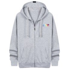 NESPA 大碼 NSPA gra 特殊棉質連帽拉鍊 SEH_0031