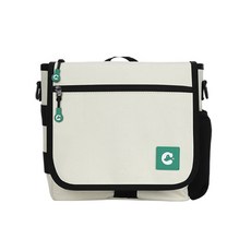 CRWA 遛狗專用斜背包+濕紙巾收納袋, 象牙, 1個