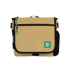 CRWA 遛狗專用斜背包+濕紙巾收納袋, 沙, 1個