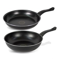 리빙코디 인덕션 쉐프 프라이팬 세트 2개, 혼합색상, 프라이팬 28cm + 웍 28cm, 1세트