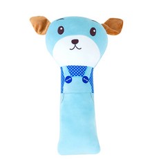 汽車安全帶娃娃 小狗, 藍色, 1入