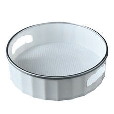 KEYMING 多功能廚房旋轉式置物托盤, 灰色