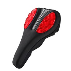 락브로스 라이크라 자전거 안장커버 LF1034, 레드, 1개