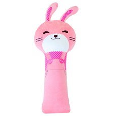 汽車安全帶娃娃 兔子, 粉色, 1入
