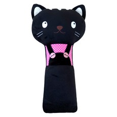 兒童汽車安全帶娃娃 貓咪, 黑色, 1入