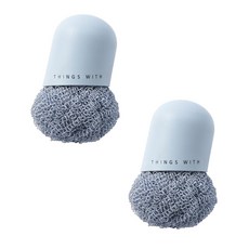 I Love Home 廚房餐具清潔短刷, 藍色, 2個