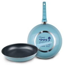 쿡앤쿡 베로나 항균코팅 프라이팬 세트 2개, 스카이블루, 프라이팬 28cm + 궁중팬 28cm, 1세트