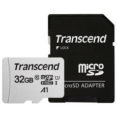 Transcend 創見 micro SD卡 300S-A, 32GB, 1個