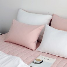 스코홈 국내 제조 달달 호텔식 누빔 베개커버 2p