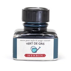 HERBIN 彩色墨水 30ml, no 07 Ver de Gris（灰綠色）, 1個