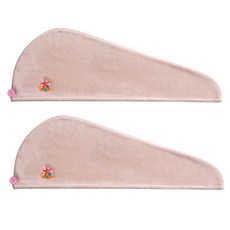 柔軟髮巾 SG01, 粉色的, 2個