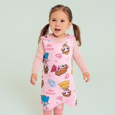 ttasom 女童款公主圖案防踢背心