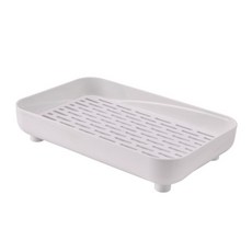 아리코 다용도 배수 직사각 선반, 화이트, 1개