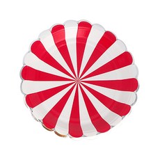 派對餐桌餐具 10p 套組條紋紅色, 10片, 1個