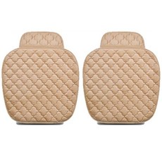 인더카 拼圖超細纖維車用前排保暖坐墊組, 米色, 1套