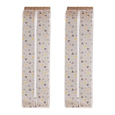 ARYKO 圖案衣物防塵套 薄款 黃色三角 S 90 x 30 x 55 cm, 1入, 2個