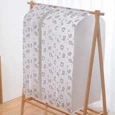 ARYKO 圖案衣物防塵套 薄款 灰貓 S 90 x 30 x 55 cm, 1入, 2個